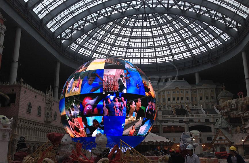 浙江罗蒙集团LED球形屏